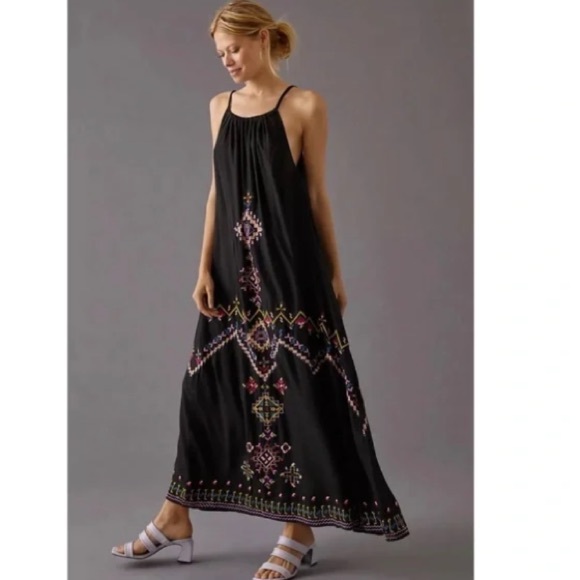 EMBROIDERED MAXI DRESS - Picture 2 of 14